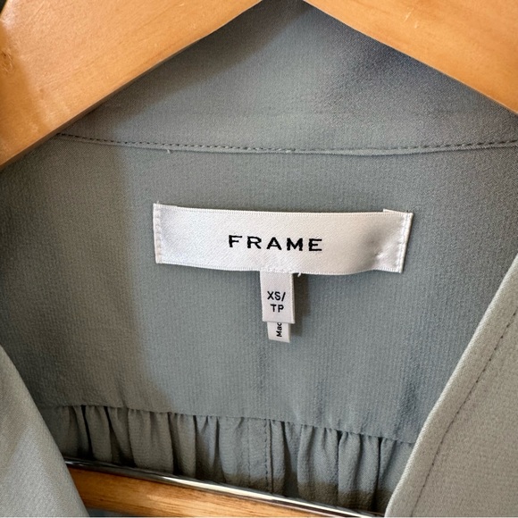 Frame Gillian Silk Puff Sleeved Blouse - Picture 9 of 10